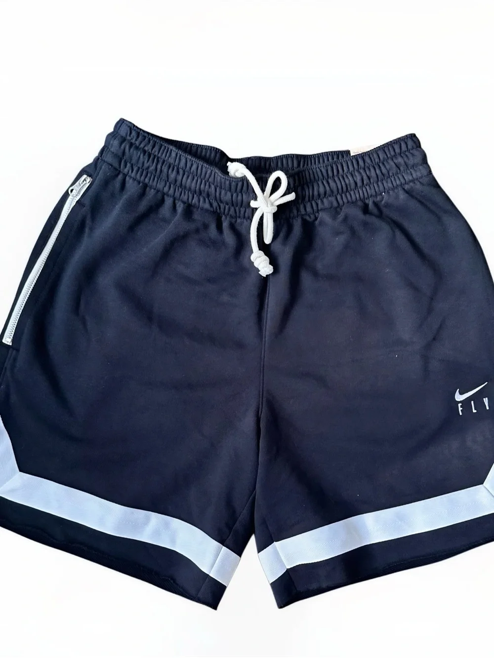 Nike Women’s Black Athletic Shorts with White Trim